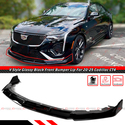 For 20-25 Cadillac CT4 V Style 3pc Gloss Black Fro