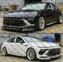 For 2024-26 Hyundai Sonata KDM Gloss Black 3pc Fro