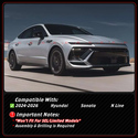 For 2024-26 Hyundai Sonata N Line KDM Gloss Black 