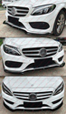 For 15-18 Mercedes Benz W205 AMG V2 Sport Gloss Bl