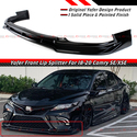 For 18-20 Camry SE XSE Yofer Gloss Black Front Lip