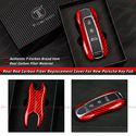 REAL RED CARBON FIBER REPLACEMENT KEY FOB REMOTE C