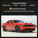 For 2015-2023 Dodge Challenger Matt Black Rear Lic