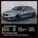 For BMW F90 M5 F91 F92 M8 G14 M850i Real Carbon Fi