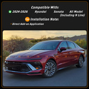 For 24-26 Hyundai Sonata M Style Gloss Black Side 