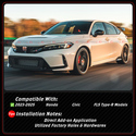 For 23-25 Honda Civic Type-R FL5 CTM Gloss Black S