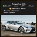 For 2018-26 Lexus LC500 CTM Design Carbon Fiber Re