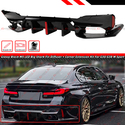 For 17-23 BMW G30 G38 Big Fin M5 Style Gloss Black