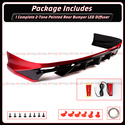 For 2021-2024 Camry Yofer Supersonic Red Front Lip