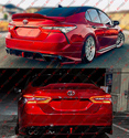 For 2021-2024 Camry Yofer Supersonic Red Front Lip