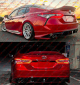 For 18-20 Camry Yofer Supersonic Red Front Lip + S