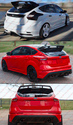 For 12-18 Ford Focus Hatchback MK3 R Style Gloss B