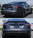 For 2021-24 Tesla Model S Real Carbon Fiber V Styl