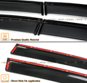 For 2025 Toyota Camry Black Trim Door Window Visor