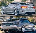 For 22-25 Honda Civic GF Bodykit V1 Sonic Gray Bla