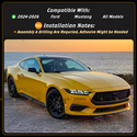 For 24-2026 Ford Mustang AMPP GT Winglet Style Glo