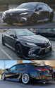 For 18-20 Camry SE XSE Yofer Gloss Black Front Lip