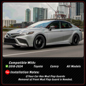 For 18-24 Toyota Camry Yofer Celestial Silver Blac