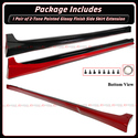 For 2021-2024 Camry Yofer Supersonic Red Front Lip