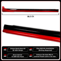 For 2021-2024 Camry Yofer Supersonic Red Front Lip