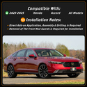 For 23-25 Honda Accord Yofer Black Add On Side Ski