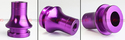 M10 X 1.5 JDM PURPLE ALUMINUM SHIFT KNOB BOOT RETA