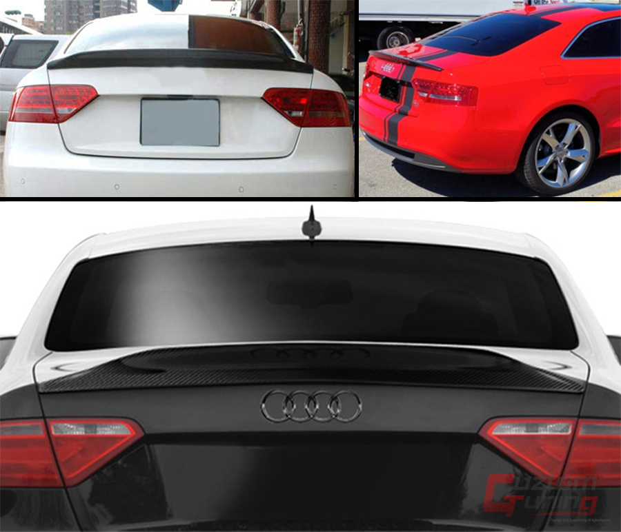 WALD Sports Line Rear Trunk Spoiler (FRP), Spoilers for Audi A5 B8