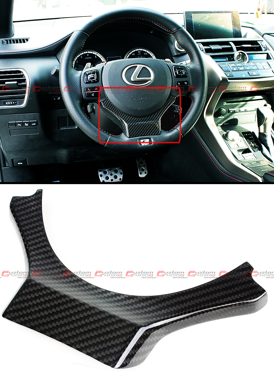 FOR 14-25 LEXUS IS250/350/200T/500 CARBON FIBER STEERING WHEEL ADD