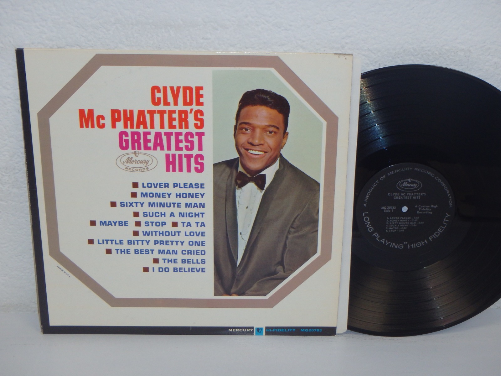 Clyde McPhatter's Greatest Hits 1963 EX! LP Mercury MG  