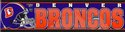 Denver Broncos NFL Bumper Sticker Old Logo New Old