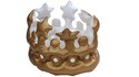 Gold Metallic Colored Inflatable King Queen Crown 