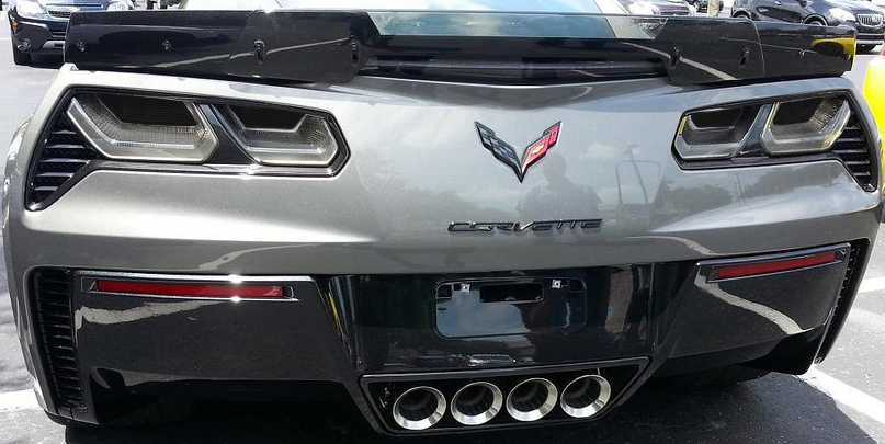 C7 Corvette 2014-2019 4-piece Acrylic Full Separate Taillight Blackout Cover Set