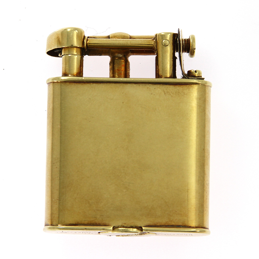 Dunhill Vintage Lighter 14k Solid Gold Diamond & Jade From 1920's Fluid ...
