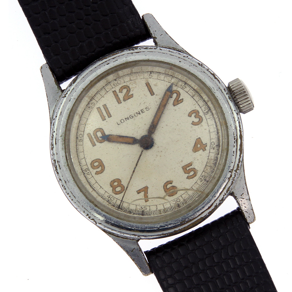 Vintage Longines Military Watch 10L Movement 1940's Running Tritium ...