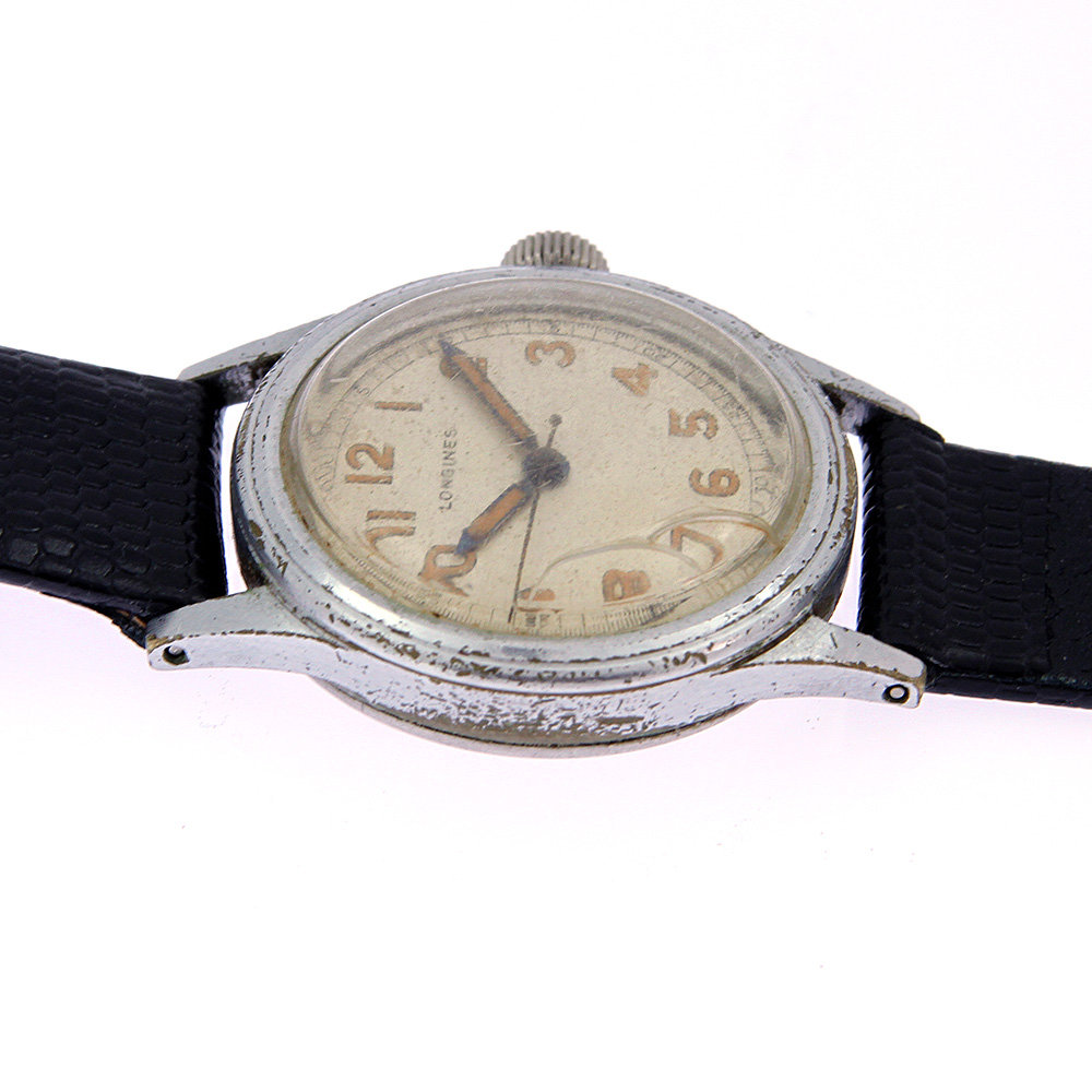 Vintage Longines Military Watch 10L Movement 1940's Running Tritium ...