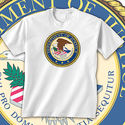 DOJ U.S. Department of Justice Seal T-Shirt New Pr