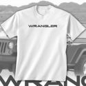 Jeep Wrangler Text Black logo T-Shirt New Printed 