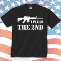 I Plead The 2nd Amendment AR 15 Pro Gun T-Shirt, S