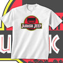 Jurassic Jeep Logo Wrangler 4X4 T-Shirt New Printe