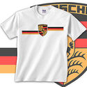 Porsche Retro Logo Stripe Design Collectors T-Shir