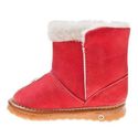 LITTLE BLUE LAMB SQ-C5804 Red Girl Fleece Lined Sq