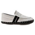 LITTLE BLUE LAMB BB-A3205 White Baby Boy Soft Sole