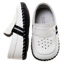 LITTLE BLUE LAMB BB-A3205 White Baby Boy Soft Sole