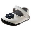 LITTLE BLUE LAMB BB-A3202 White Baby Girl Soft Lea