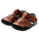 LITTLE BLUE LAMB BB-B3506 Brown Baby Boy Soft Leat