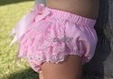 LACE RUFFLE BLOOMER Butt Bottom Cotton Baby Toddle