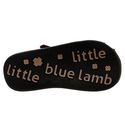 LITTLE BLUE LAMB UI-A7505 Black Boy Toddler  Leath