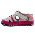 LITTLE BLUE LAMB BB-B3505 Pink Baby Girl Soft Leat