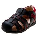 LITTLE BLUE LAMB UI-A7505 Black Boy Toddler  Leath