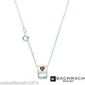 BACHRACH Genuine Citrine Necklace Made in 925 St.S